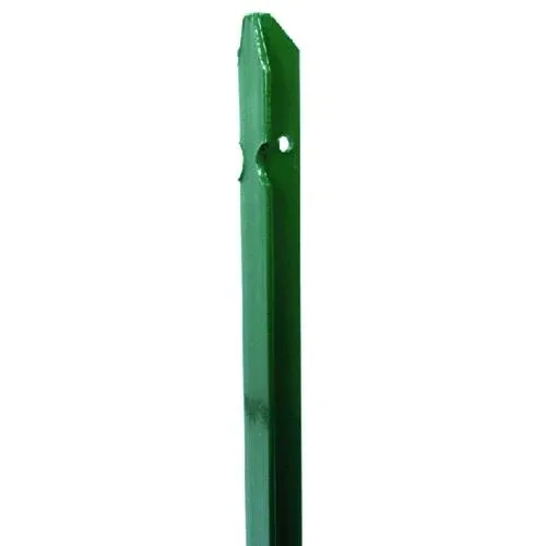 Paletto T Plastificato Verde Per Recinzione H Cm 125 - Mm 30X30 – Cf. 10 Pz