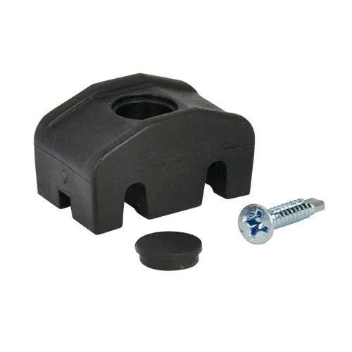 Piastrina Di Fissaggio Nylon Colore Nero Cf. 12 Pz