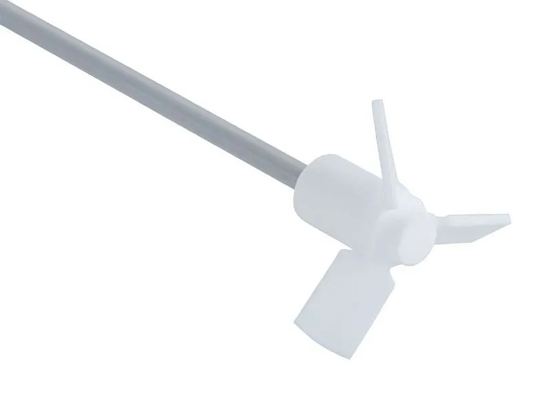 Agitatore ad elica IKA 3 pale PTFE Ø75 mm 350 mm R 1389 (rivestito PTFE) 0002343600 con Memoria SD