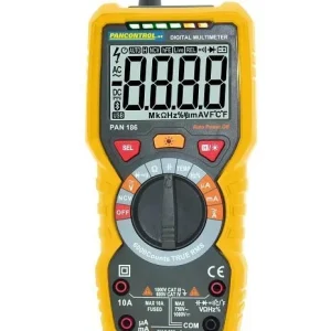 Multimetro digitale PANCONTROL 1000V CAT III True RMS scelta automatica del range temperatura capacità misura della freque...
