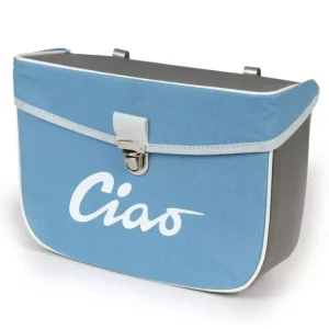 Borsa laterale azzurra e grigia per Ciclomotori Piaggio Ciao 50 tutti i modelli fino al 1995
