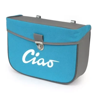 Borsa laterale turchese e grigia per Ciclomotori Piaggio Ciao 50 tutti i modelli fino al 1995