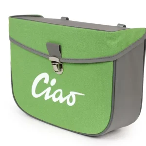 Borsa laterale verde e grigia per Ciclomotori Piaggio Ciao 50 tutti i modelli fino al 1995