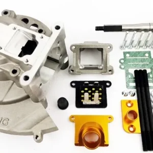 Carter motore Pinasco Slave + albero motore spinotto 12 Piaggio Ciao Si Bravo 46x46