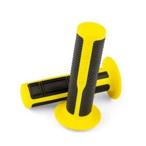 Coppia manopole gialle e nere universali per Scooter Moto Ciclomotori 22/25mm