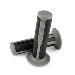 Coppia manopole grigie e nere universali per Scooter Moto Ciclomotori 22/25mm