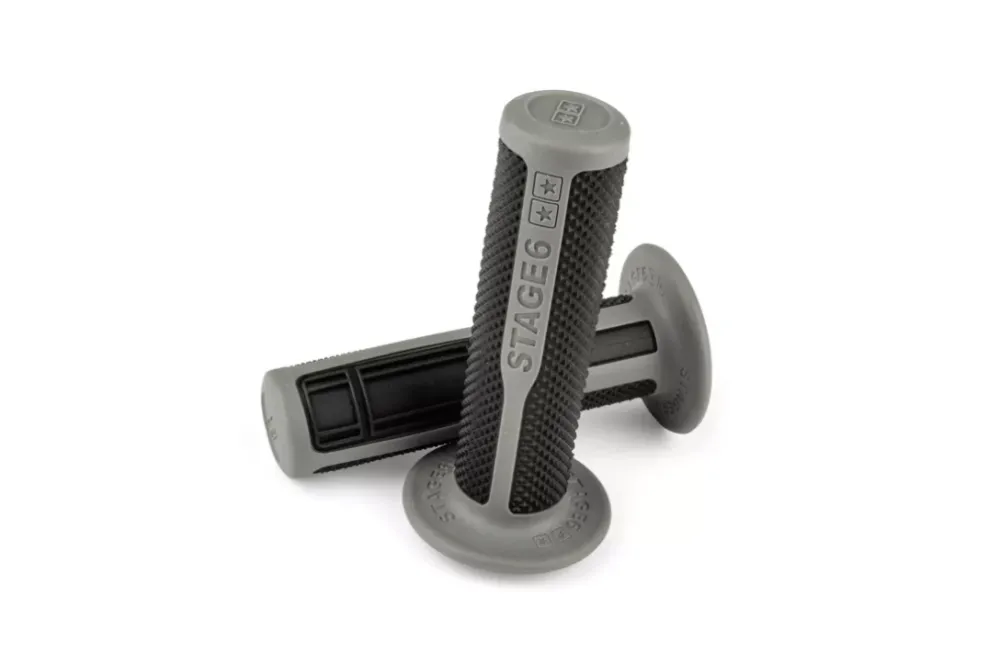 Coppia manopole grigie e nere universali per Scooter Moto Ciclomotori 22/25mm