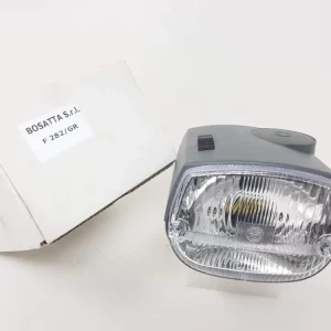 Faro anteriore completo con calotta grigia Piaggio Ciao P PX PXV PV 50