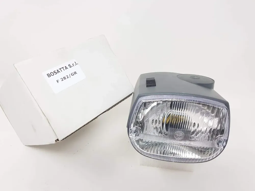 Faro anteriore completo con calotta grigia Piaggio Ciao P PX PXV PV 50