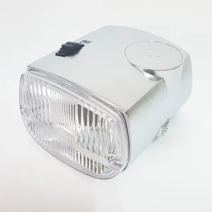 Faro fanale anteriore cromato con calotta cromata per Piaggio Ciao P PX PXV PV