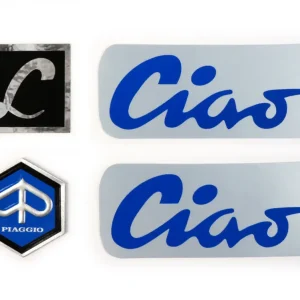 Kit adesivi targhette serbatoio Piaggio Ciao Lusso 50