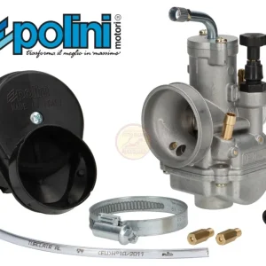 Kit carburatore 21 Polini con filtro aria per ciclomotori Piaggio Ciao SI Bravo Boxer