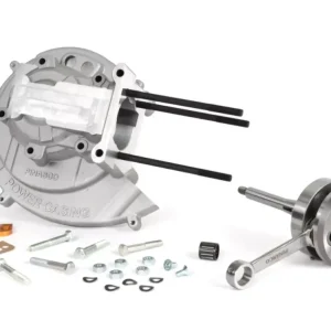 Kit carter motore elettronico 3 prigionieri + albero Pinasco 46x43 Piaggio Ciao SI Bravo spinotto 12