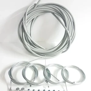 Kit cavi e guaine grigie Piaggio Ciao Si Bravo Boss Boxer Grillo Superbravo (X LEVE PLASTICA)