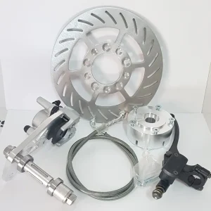 Kit freno disco ruota anteriore per Piaggio Ciao con cerchi lega 10 razze parallele