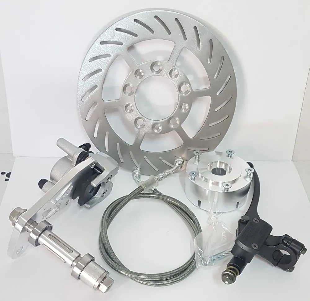 Kit freno disco ruota anteriore per Piaggio Ciao con cerchi lega 10 razze parallele