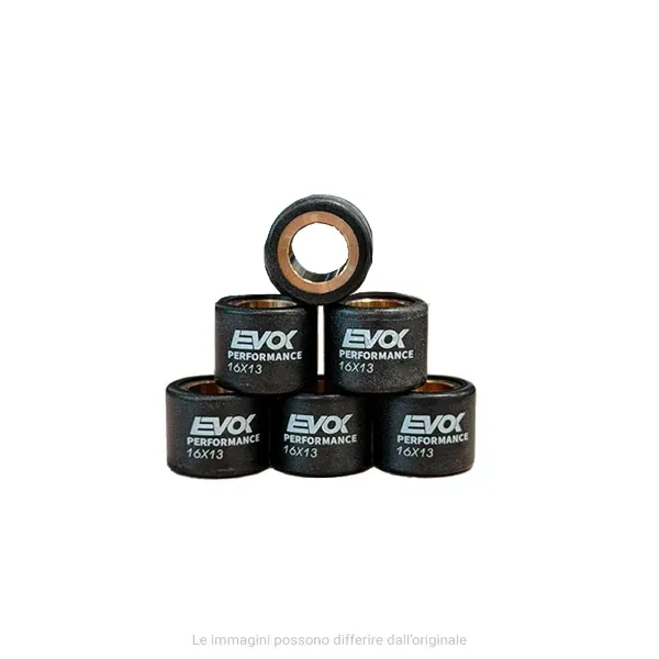 Kit 6 rulli variatore 16x13 4.5gr scooter Piaggio Ciclomotori Ciao Si Bravo