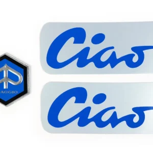 Kit targhette adesive colore blu Piaggio Ciao 50