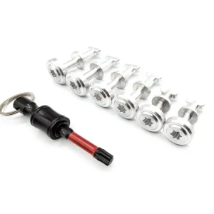 Kit viti perni fianchetti con testa stella alluminio cnc Piaggio Ciao P PX PXV PV