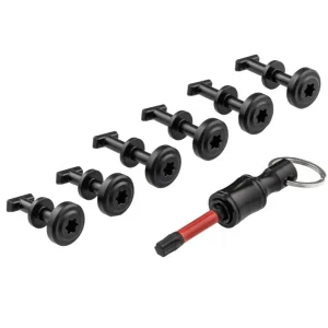 Kit viti perni fianchetti neri anodizzati con testa stella alluminio cnc Piaggio Ciao P PX PXV PV