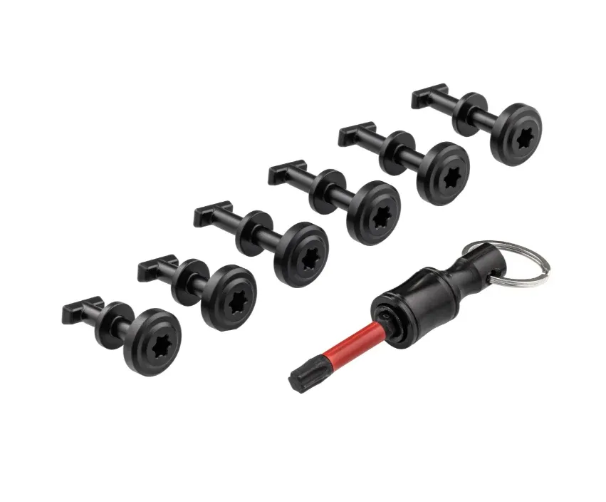 Kit viti perni fianchetti neri anodizzati con testa stella alluminio cnc Piaggio Ciao P PX PXV PV