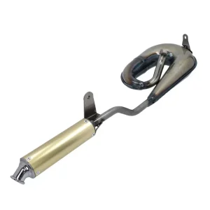 Marmitta scarico espansione Tecno silenziatore color oro Piaggio Ciao Bravo 50 scarico 22mm