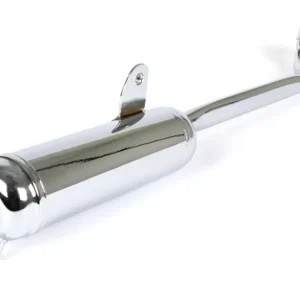 Marmitta scarico terminale Tecno cromata per Ciclomotori Piaggio Ciao Bravo 50 scarico 22mm