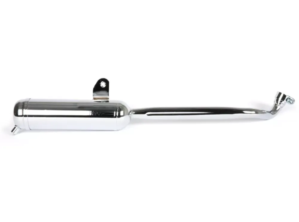 Marmitta scarico terminale Tecno cromata per Ciclomotori Piaggio Ciao Bravo 50 scarico 22mm