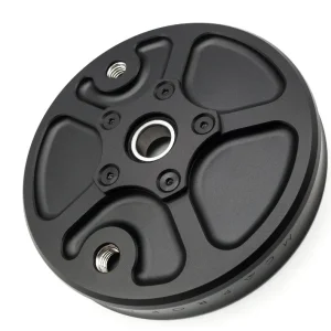 Piastra completa di cuscinetto supporto ruota posteriore MC PROPARTS Piaggio Boxer 50 nero