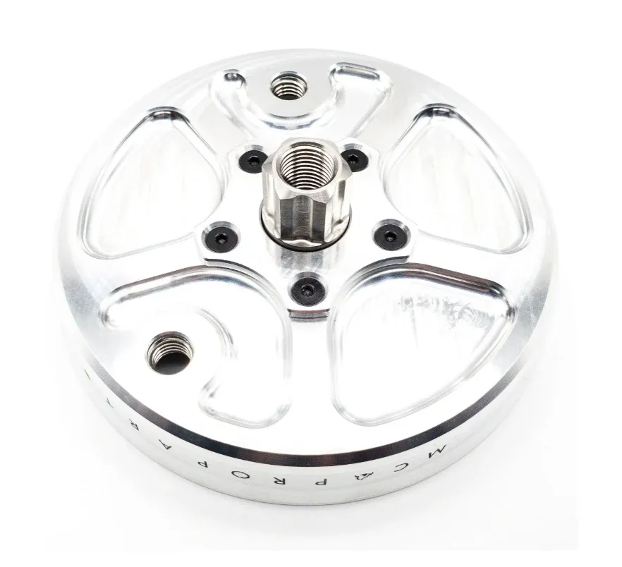 Piastra completa di cuscinetto supporto ruota posteriore MC PROPARTS Piaggio Boxer 50 argento
