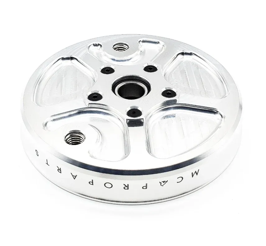 Piastra completa di cuscinetto supporto ruota posteriore MC PROPARTS Piaggio Boxer 50 argento