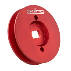 Puleggia Swing alluminio CNC rosso anodizzato 65mm Piaggio Ciao Si Bravo