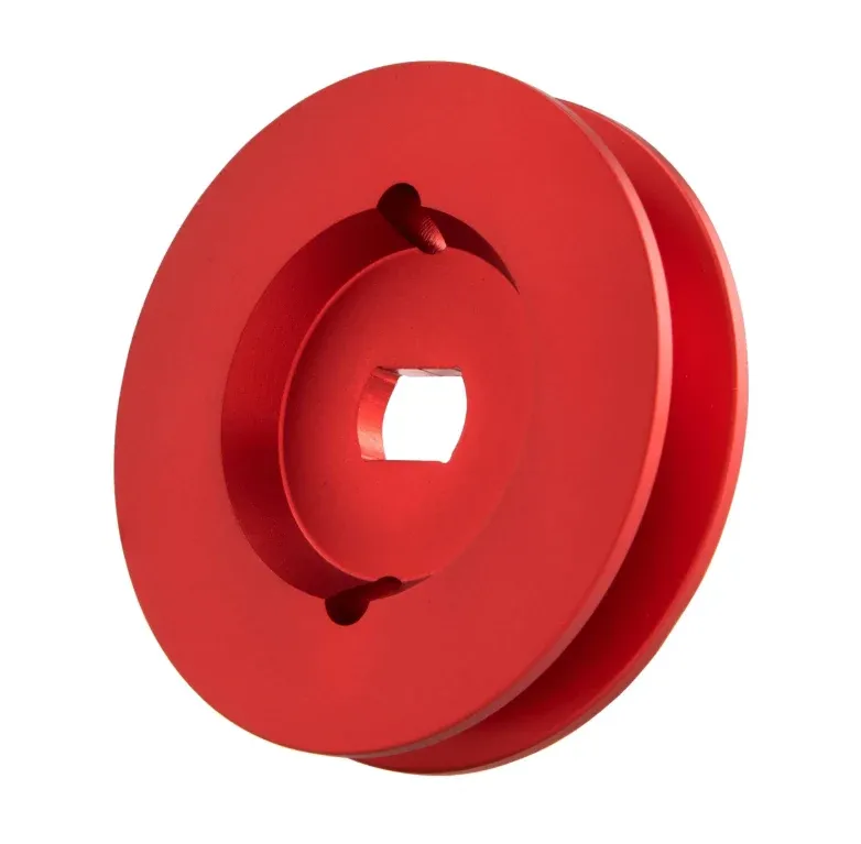 Puleggia Swing alluminio CNC rosso anodizzato 65mm Piaggio Ciao Si Bravo