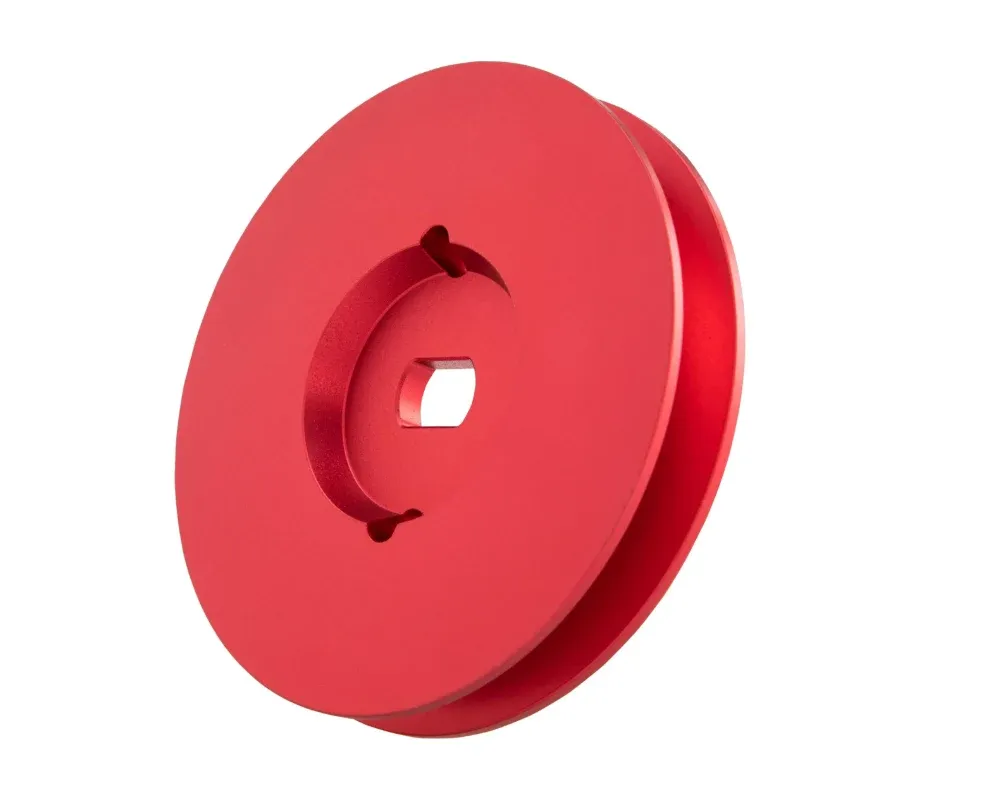 Puleggia Swing alluminio CNC rosso anodizzato 75mm Piaggio Ciao Si Bravo
