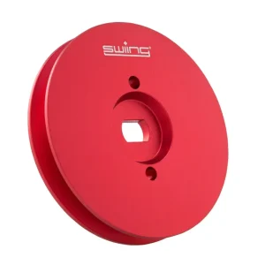 Puleggia Swing alluminio CNC rosso anodizzato 85mm Piaggio Ciao Si Bravo