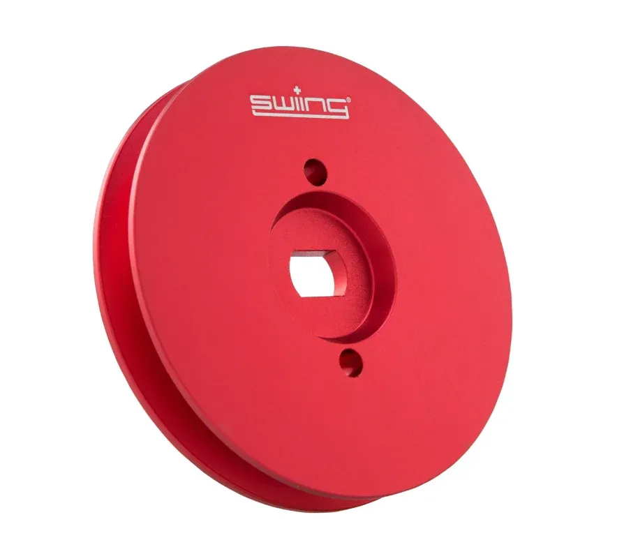 Puleggia Swing alluminio CNC rosso anodizzato 85mm Piaggio Ciao Si Bravo