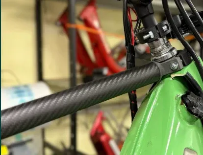 Puntone rinforzo telaio GP RACING PARTS fibra di carbonio per Piaggio Ciao P PXV SC