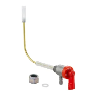 Rubinetto serbatoio benzina OMG rosso per Piaggio Ciao 50