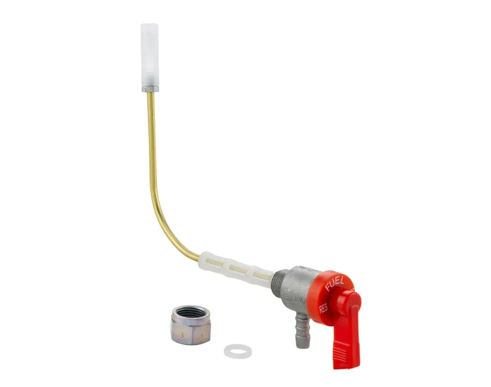 Rubinetto serbatoio benzina OMG rosso per Piaggio Ciao 50
