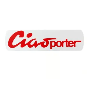 Targhetta scritta adesiva Piaggio Ciao Poter Tre