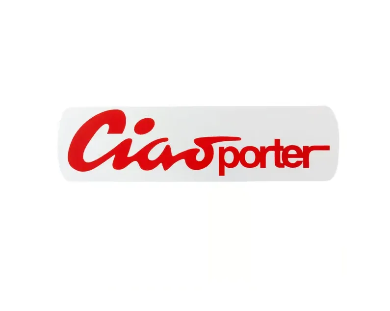 Targhetta scritta adesiva Piaggio Ciao Poter Tre