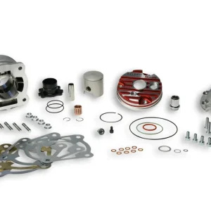 Cilindro gruppo termico Malossi mhr team 7T flanged mount testa rossa alluminio d.47,6 h20 70cc Piaggio Gilera