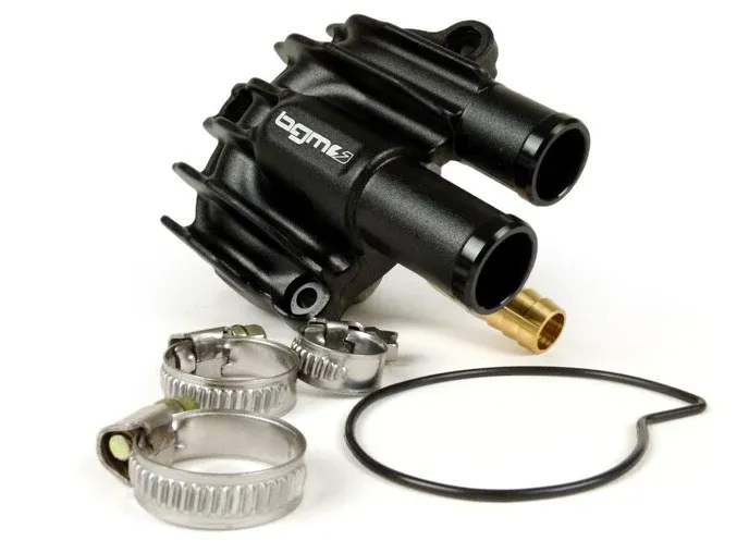 Coperchio pompa acqua BGM nero anodizzato Vespa GTS 125 250 300