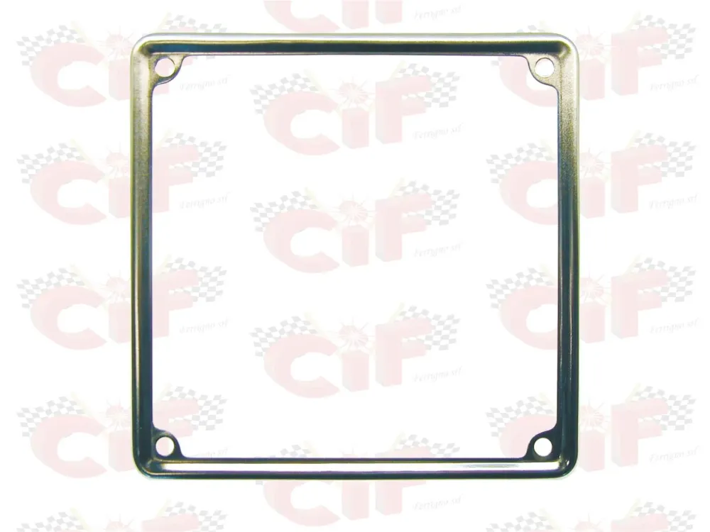 Cornice targa ferro cromata 170X170 Vespa 125 150 160 180 200 (no targa europea)