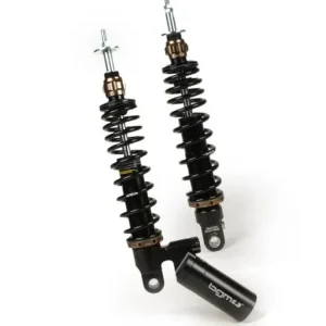 Kit ammortizzatori posteriori neri BGM PRO SC R12 regolabili Vespa GTS 125 250 300 2003-2024