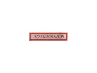 Adesivo usare miscela al 5% rosso piccolo - codice 09409RO