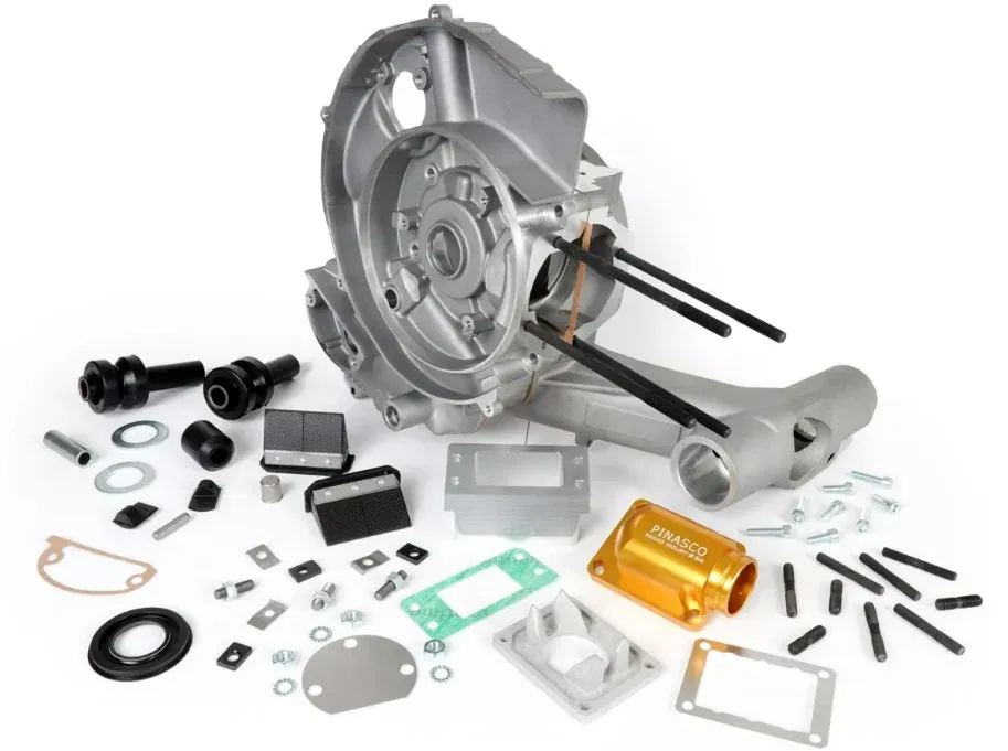 Carter motore Pinasco Slave MEGA X8 lamellare Vespa SmallFrame 125 150 160 180 200