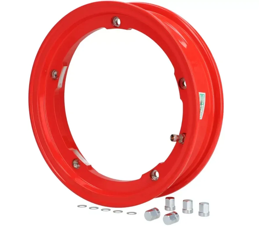 Cerchio cerchione ruota BGM Tubeless rosso 2.10-10 Vespa 50 125 150 200