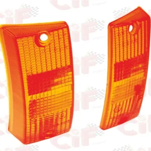 Coppia plastiche arancioni frecce anteriori Vespa PE PX 125 150 200