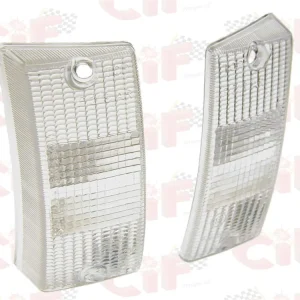 Coppia plastiche bianche frecce anteriori Vespa PX LML 125 150 200
